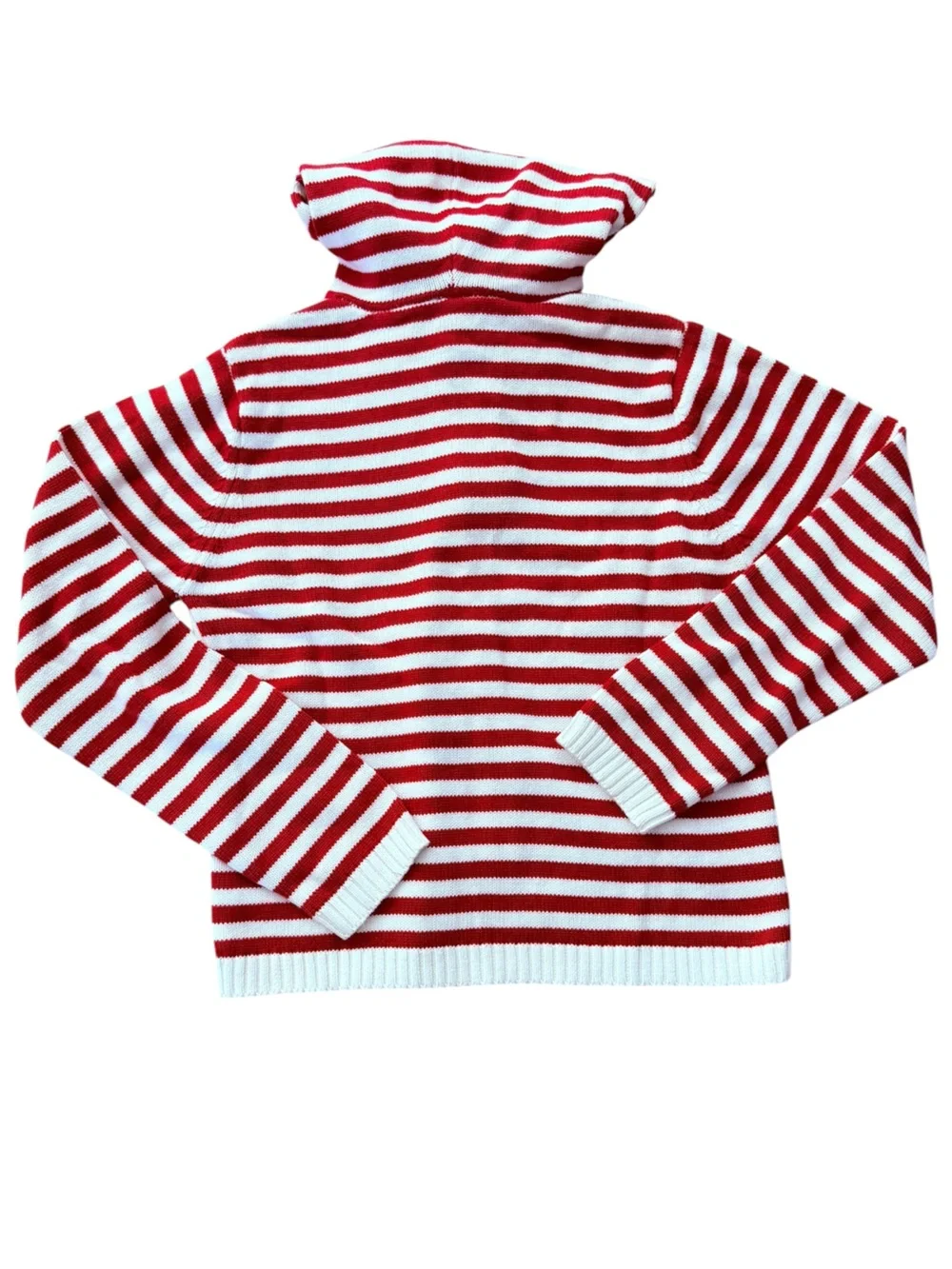 Gymboree girls size 10 white and red tulip zip up sweater